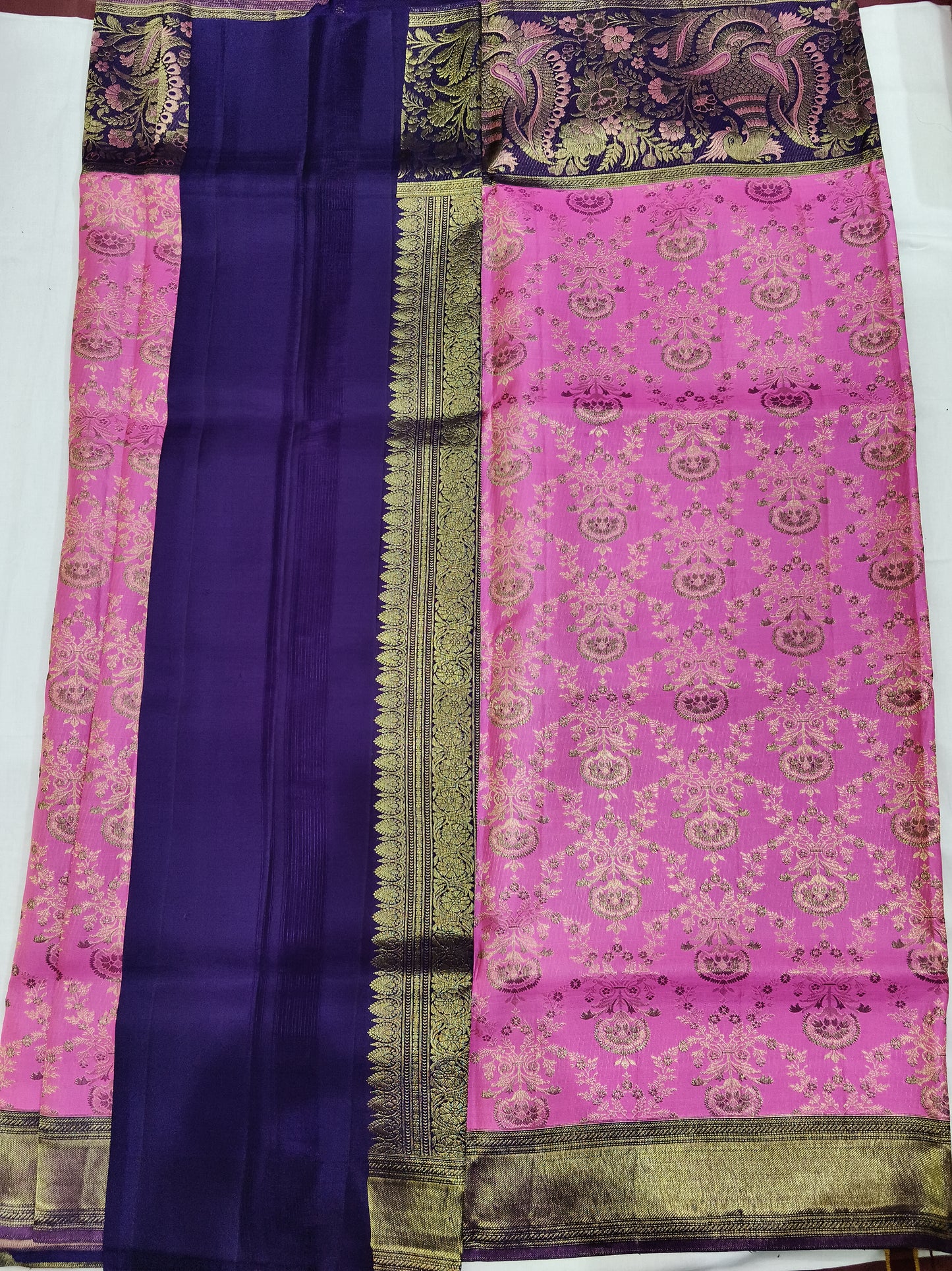 Meenakari designer pure silk mark certificated saree