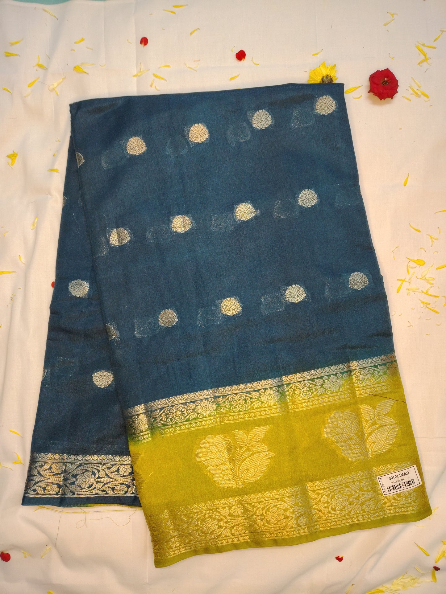 Royal chanderi exclusive combination border saree(AA)