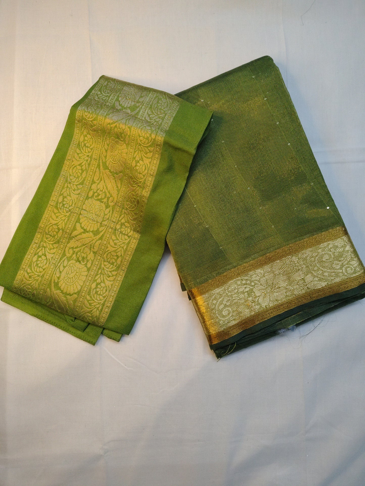 Tassar silk small border saree