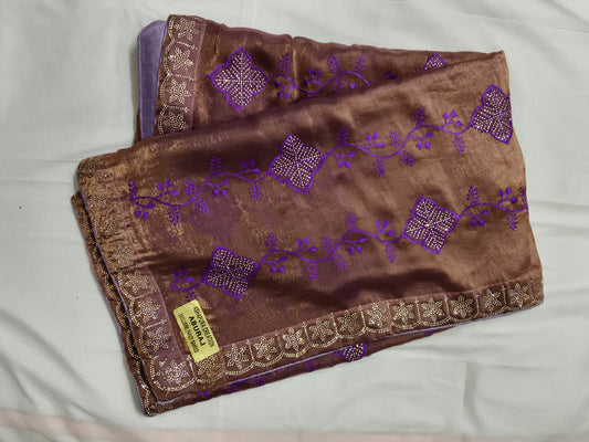 Party wear jorget silk saree (w8)