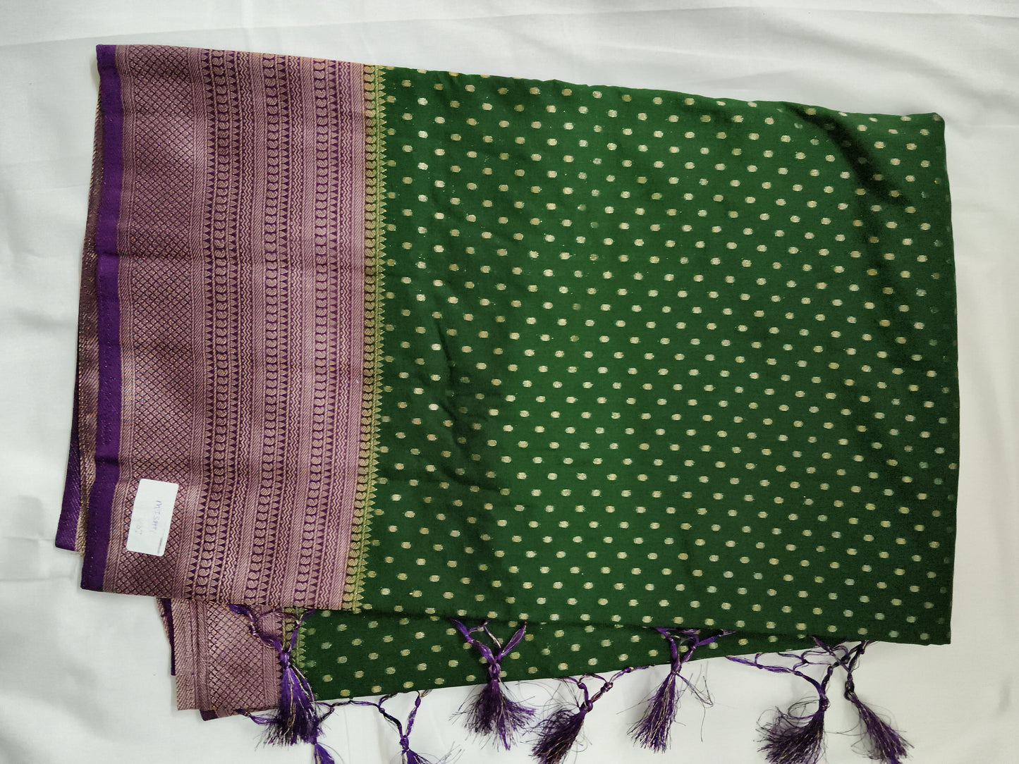Silk banarsi border saree