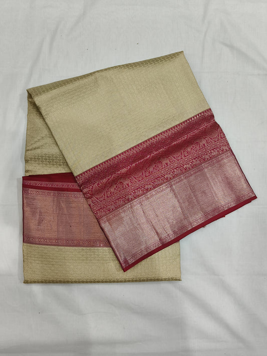 Checks Kanchivaram pattu saree
