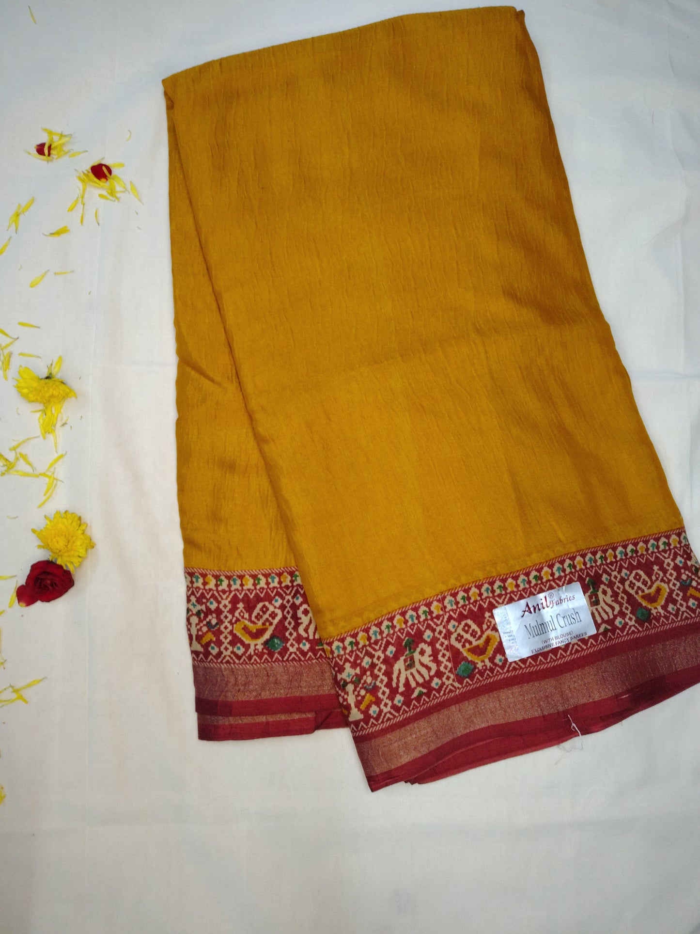 Mulmul crush saree