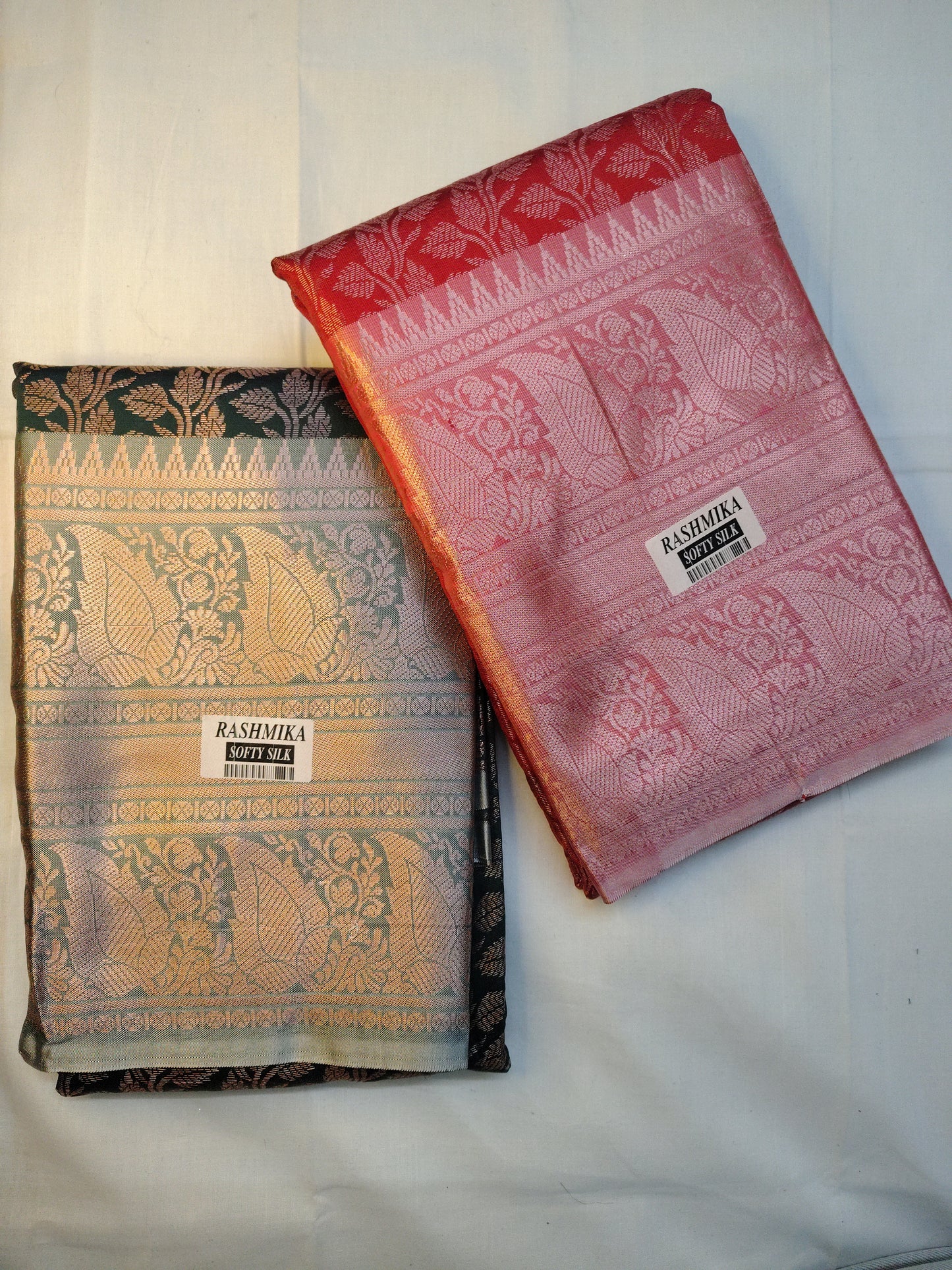 Pettubadi brocade saree combo