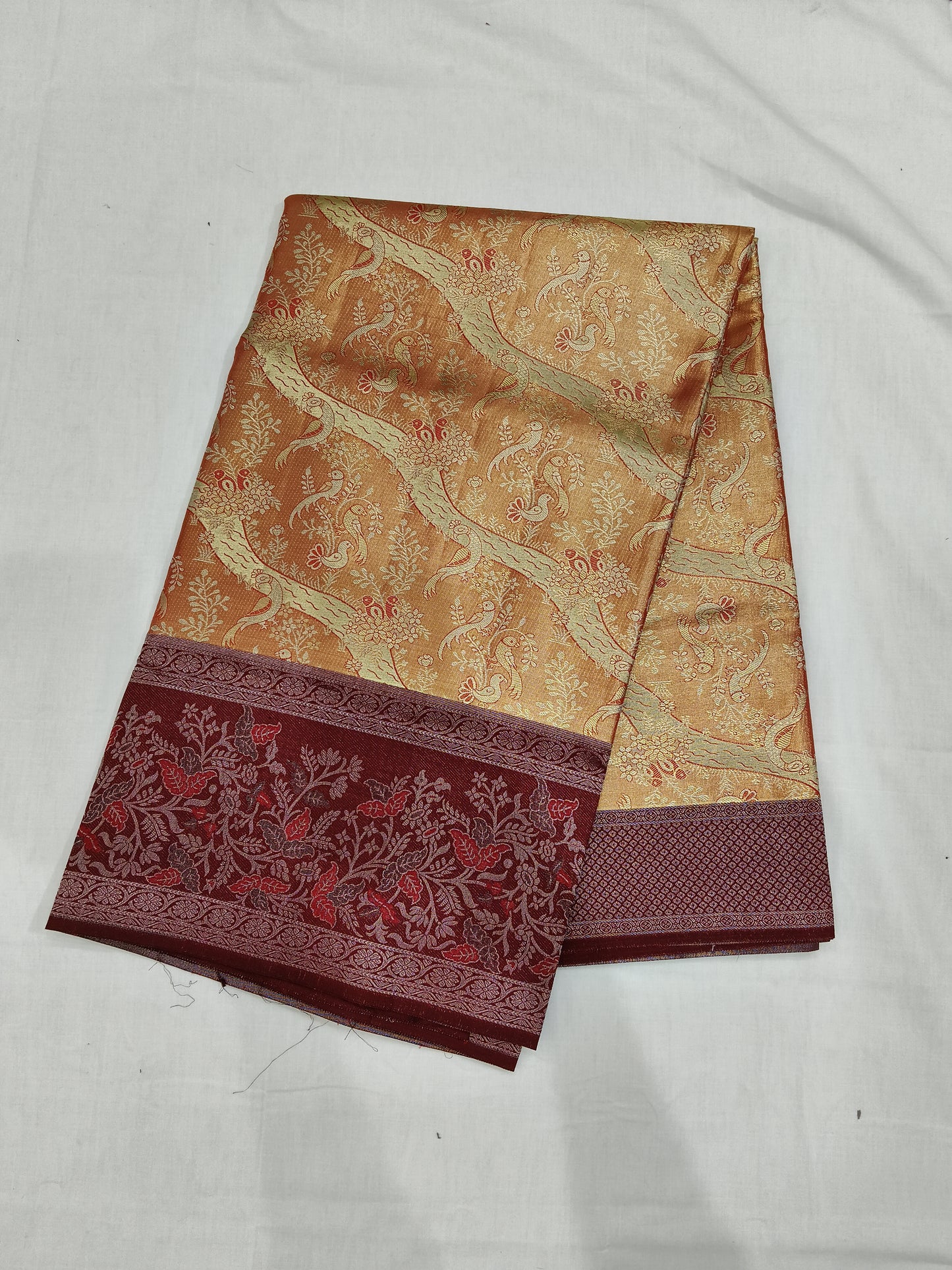 Meenakari desinger pure silk mark certificated saree