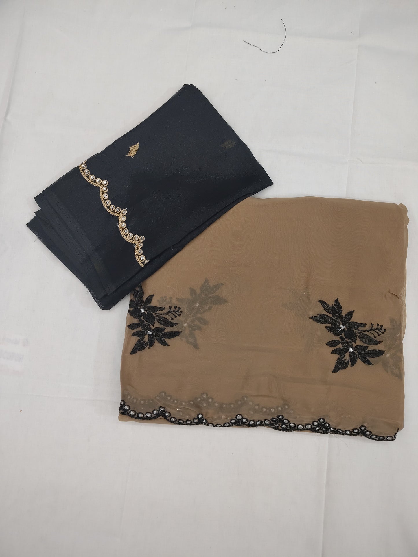 Embroidery flower fancy saree