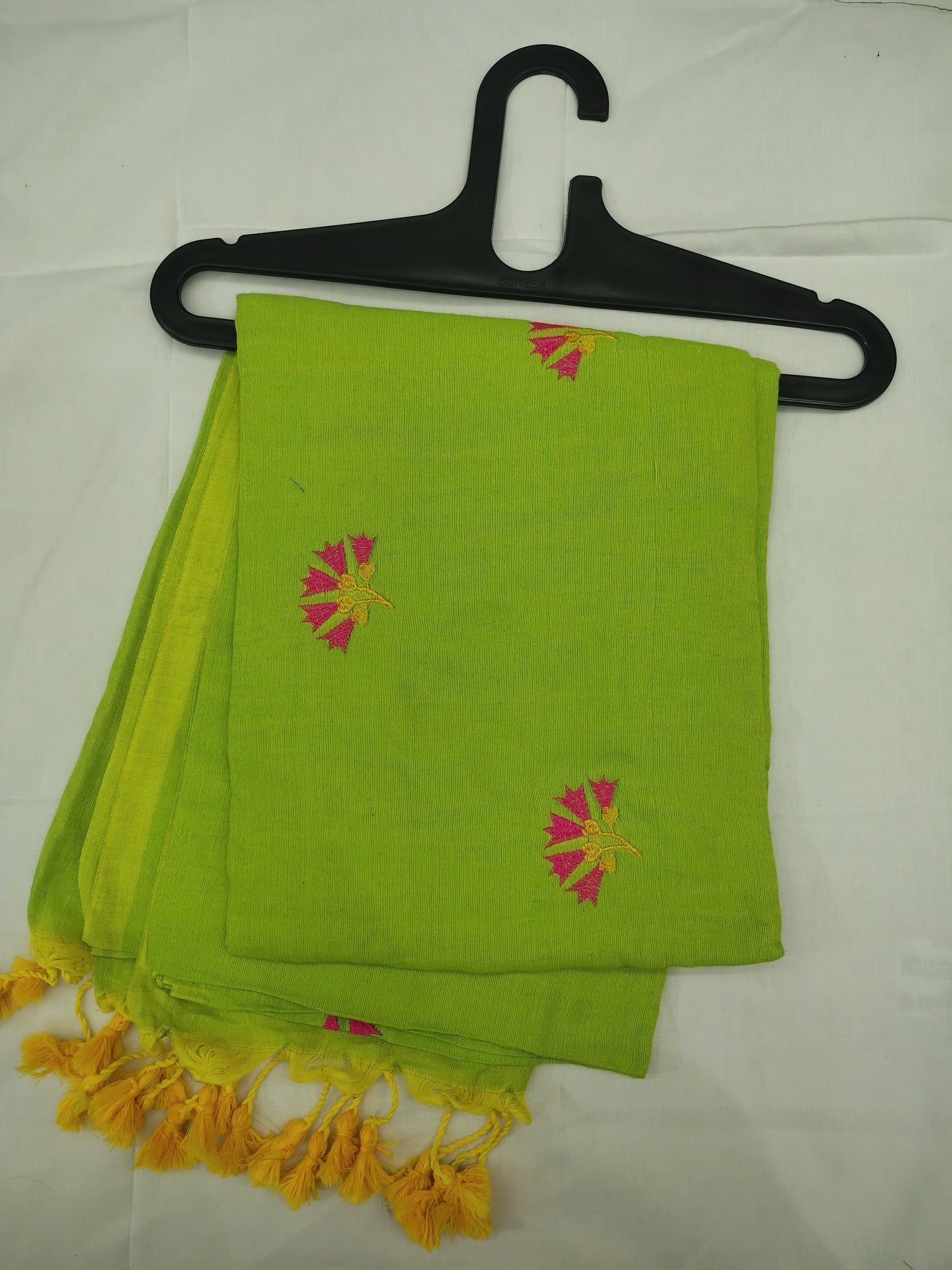 Embroidery fancy khadi saree