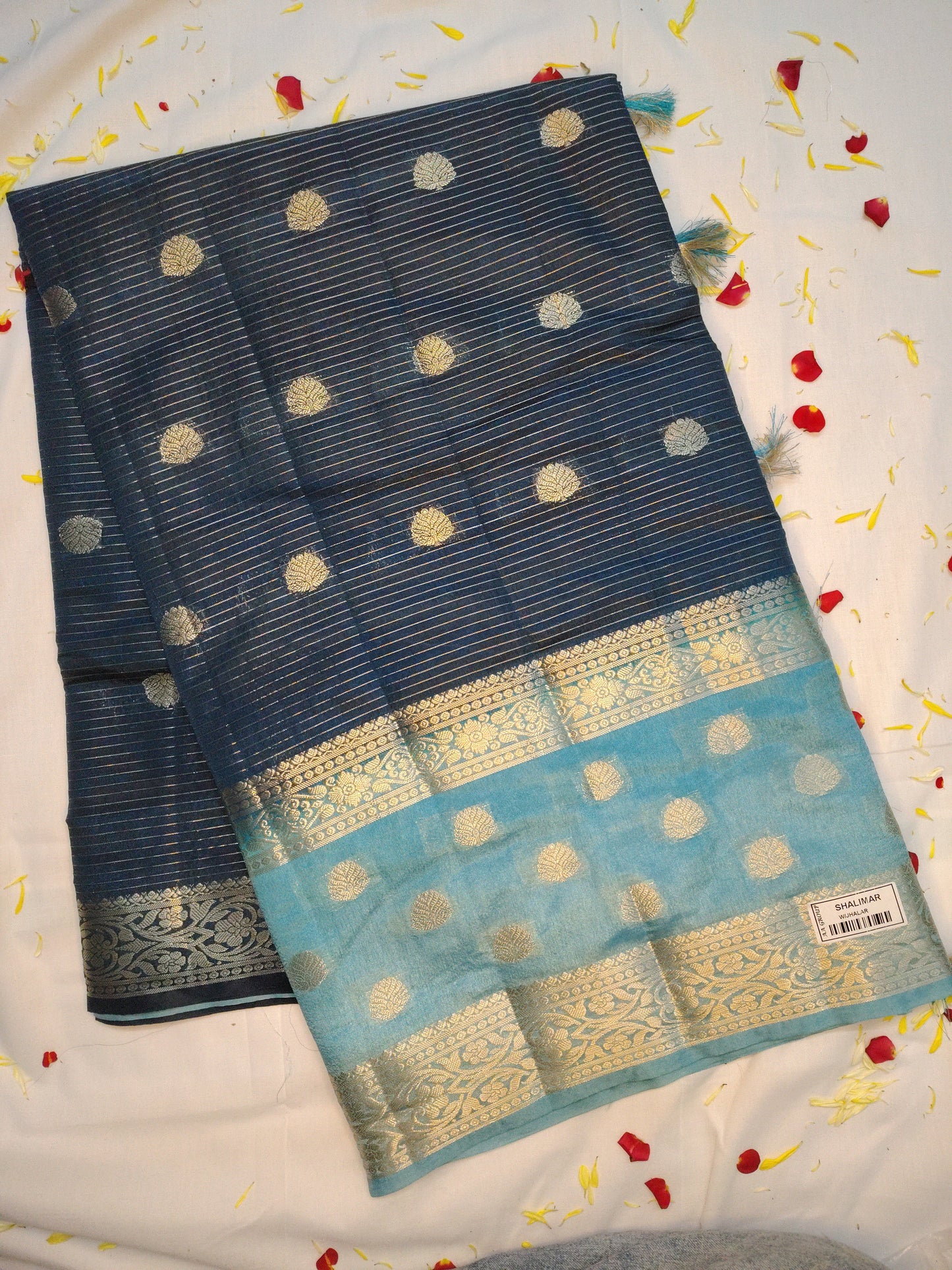Royal chanderi  exclusive flower butta design saree(AA)