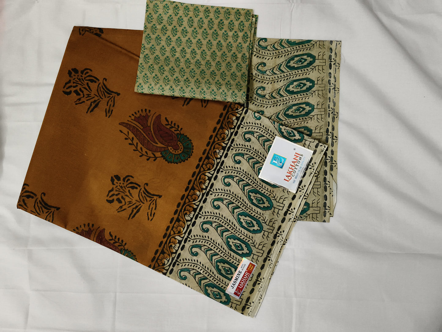 Premium cotton saree with blouse