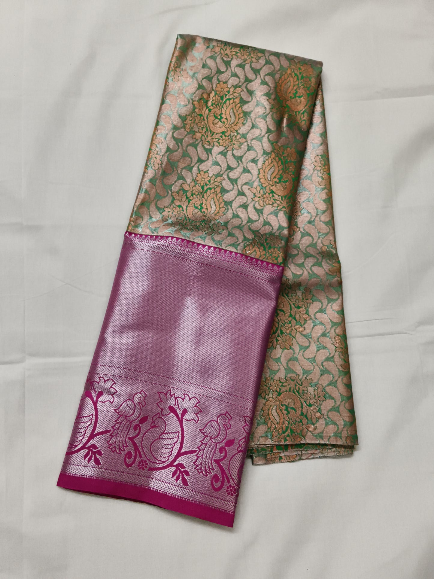 Pattu lehenga with blouse (free size)
