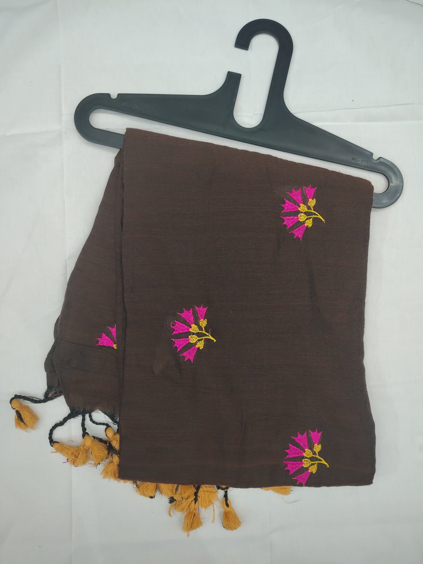 Embroidery fancy khadi saree