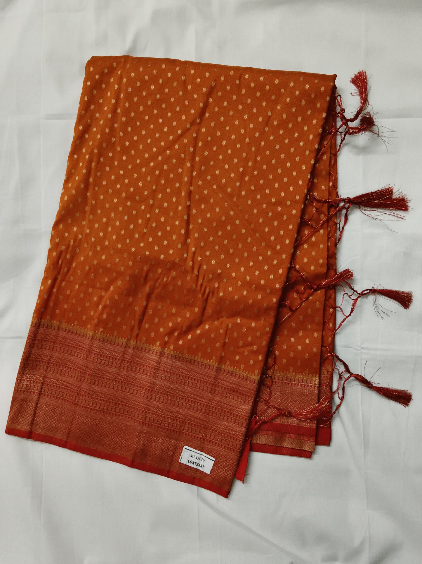 Silk banarsi border saree