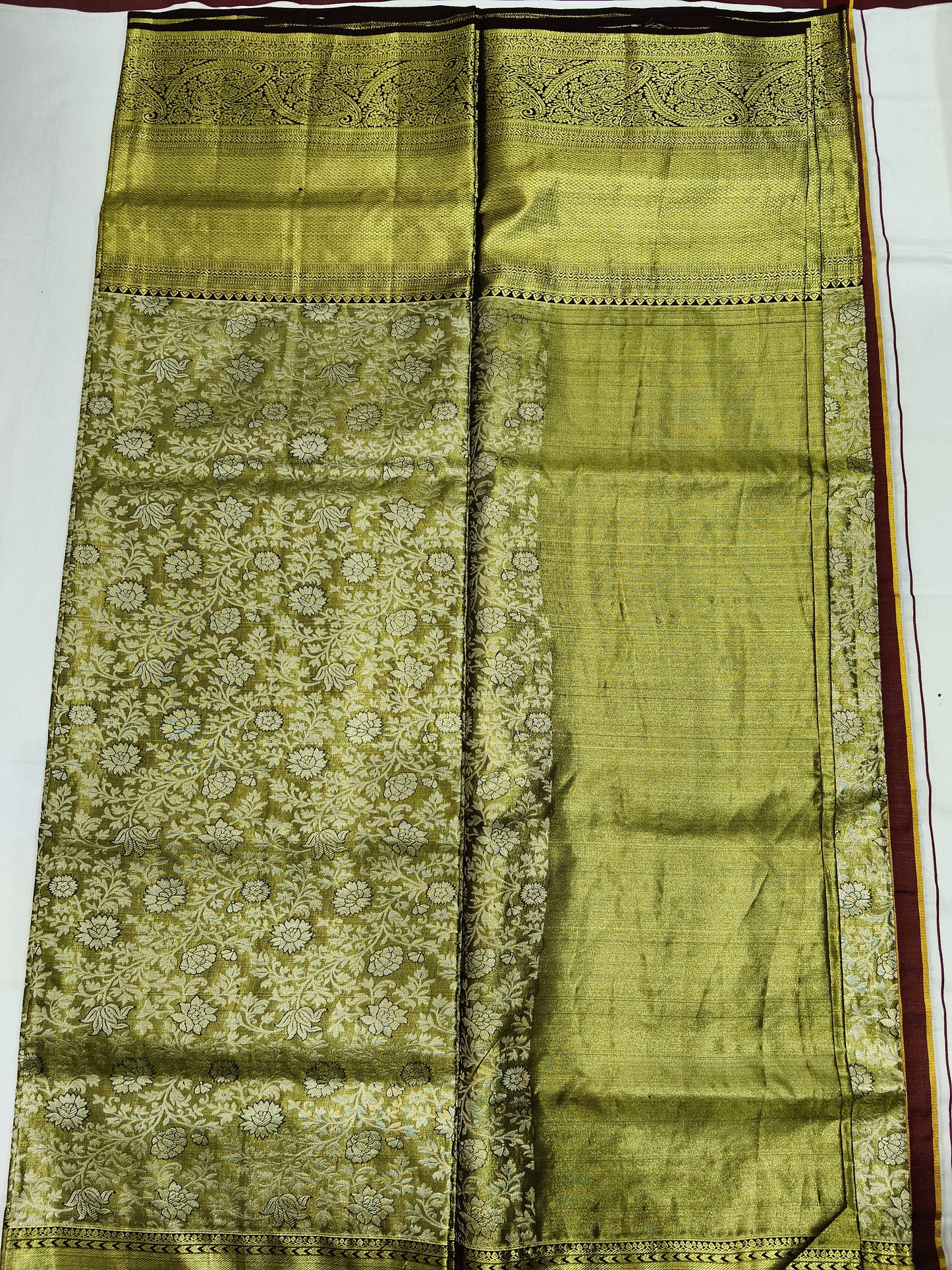 Meenakari designer pure silk mark certificated saree