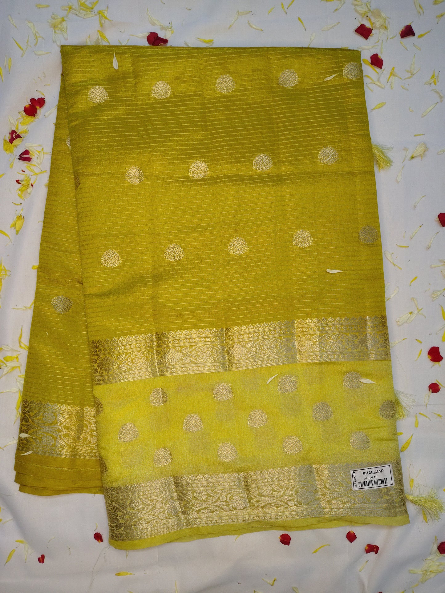 Royal chanderi  exclusive flower butta design saree(AA)