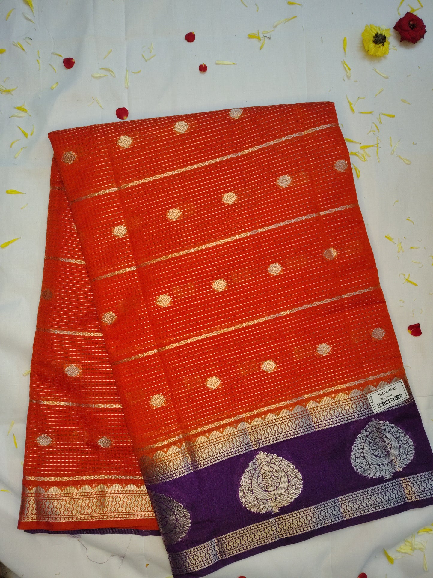 Royal chanderi exclusive combination border saree(AA)