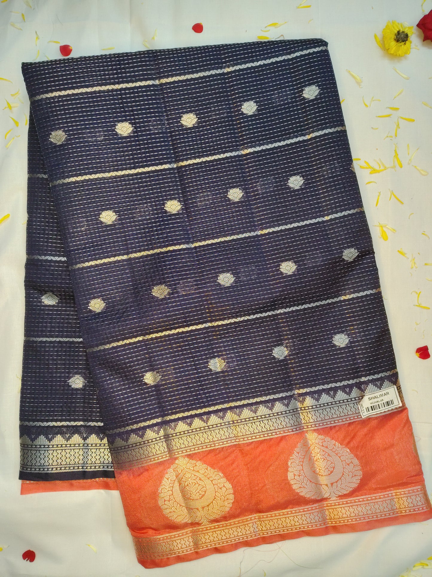 Royal chanderi exclusive combination border saree(AA)