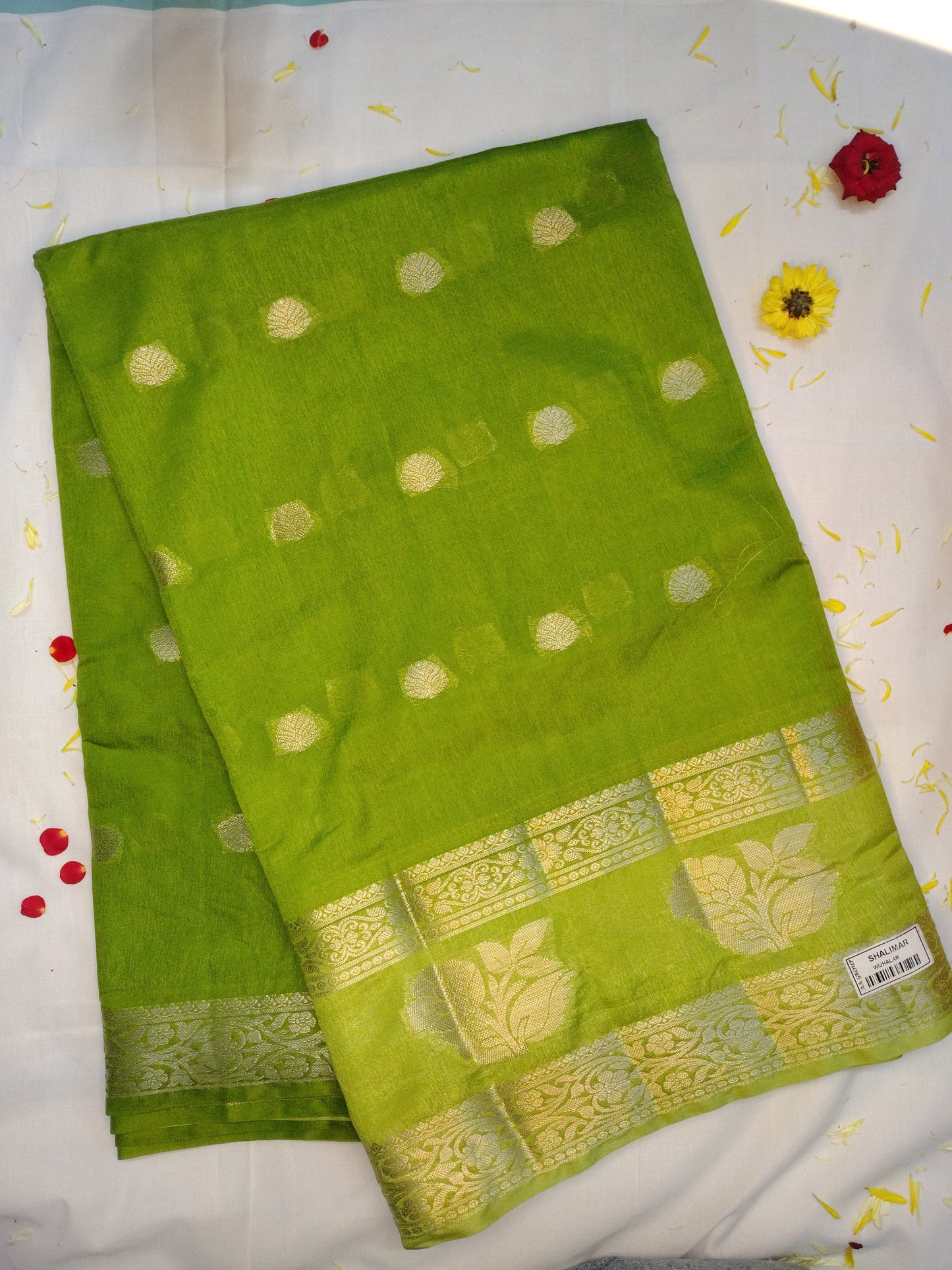 Royal chanderi exclusive combination border saree(AA)