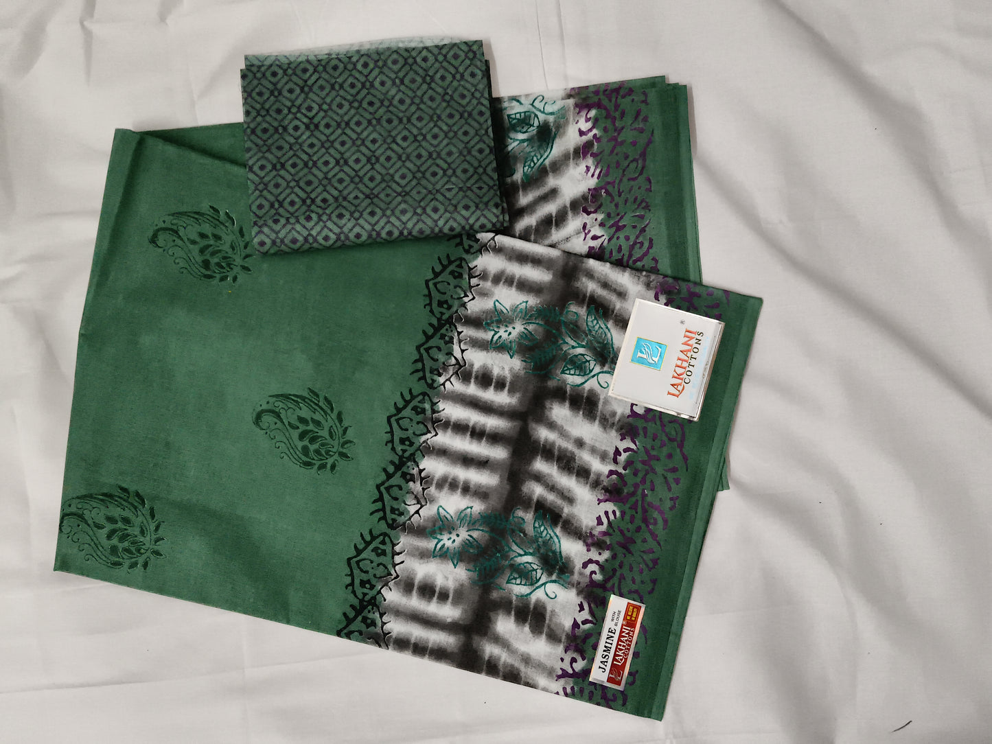 Premium cotton saree with blouse