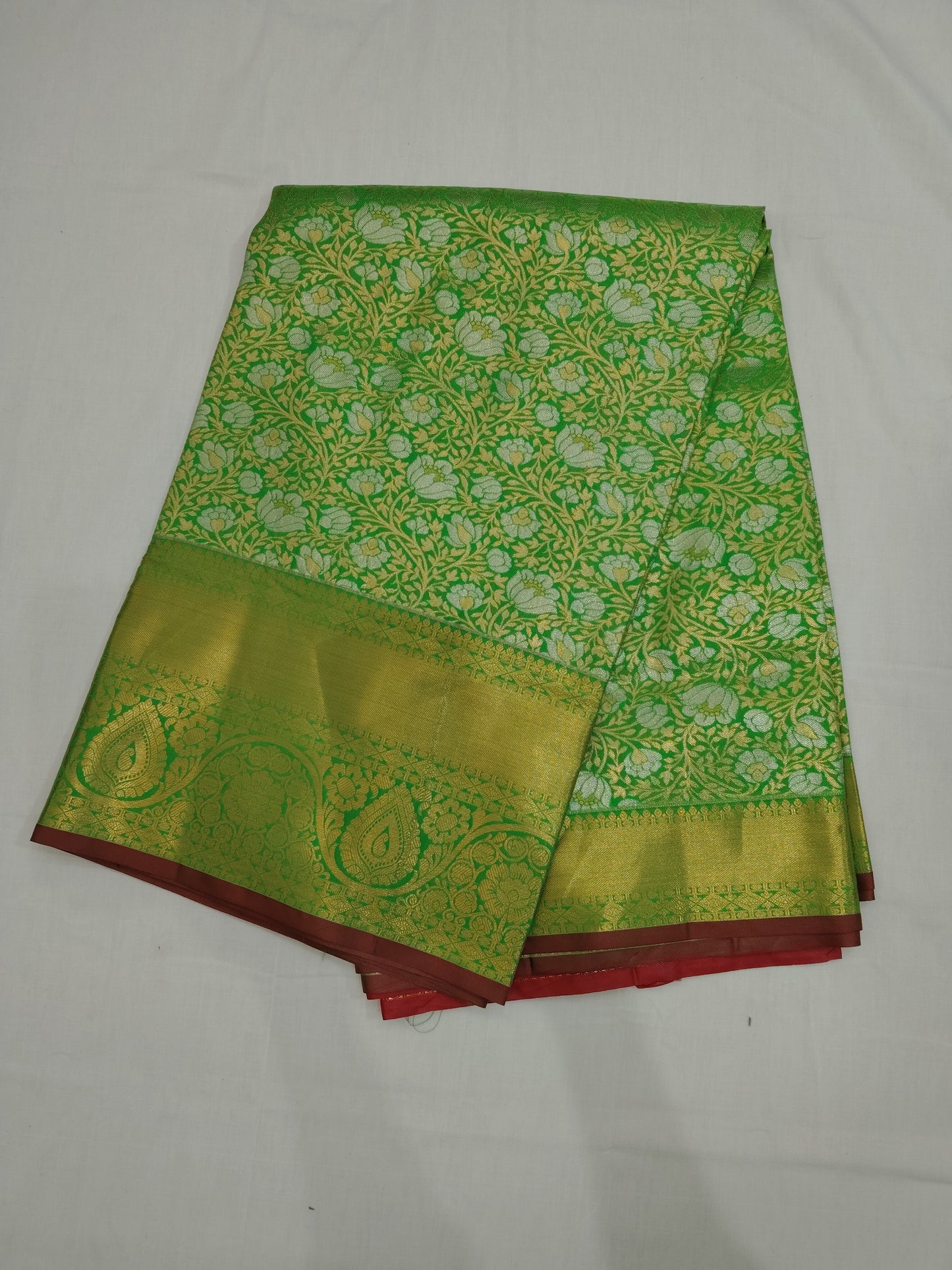 Meenakari designer pure silk mark certified saree