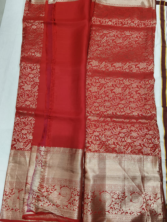 Checks Kanchivaram pattu saree