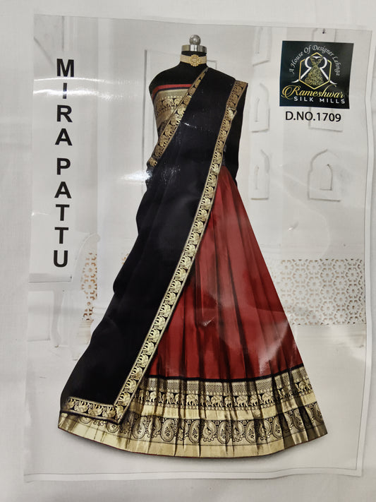 Mangalagiri lehenga plain