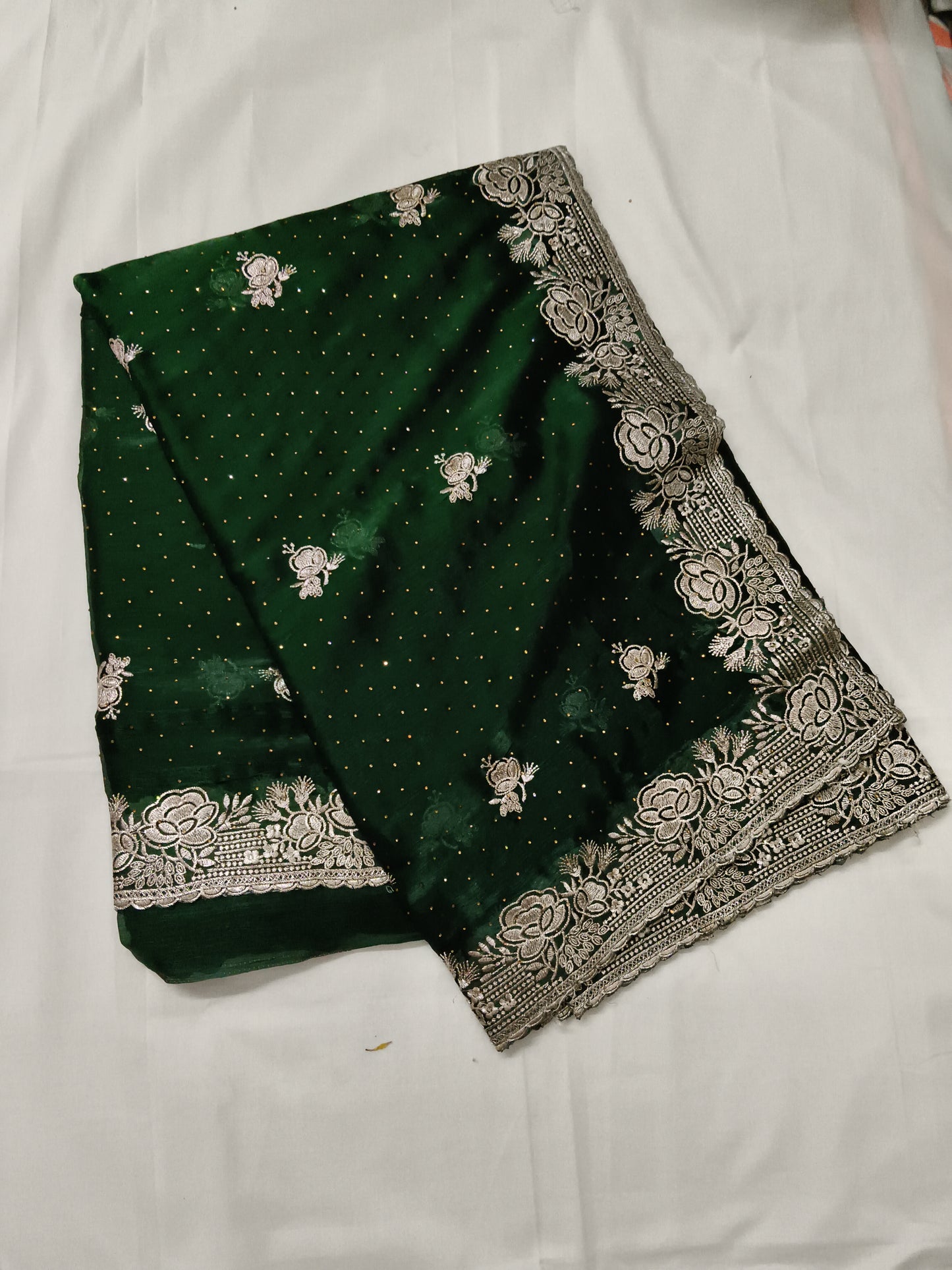 Party wear jorget silk saree (w22)