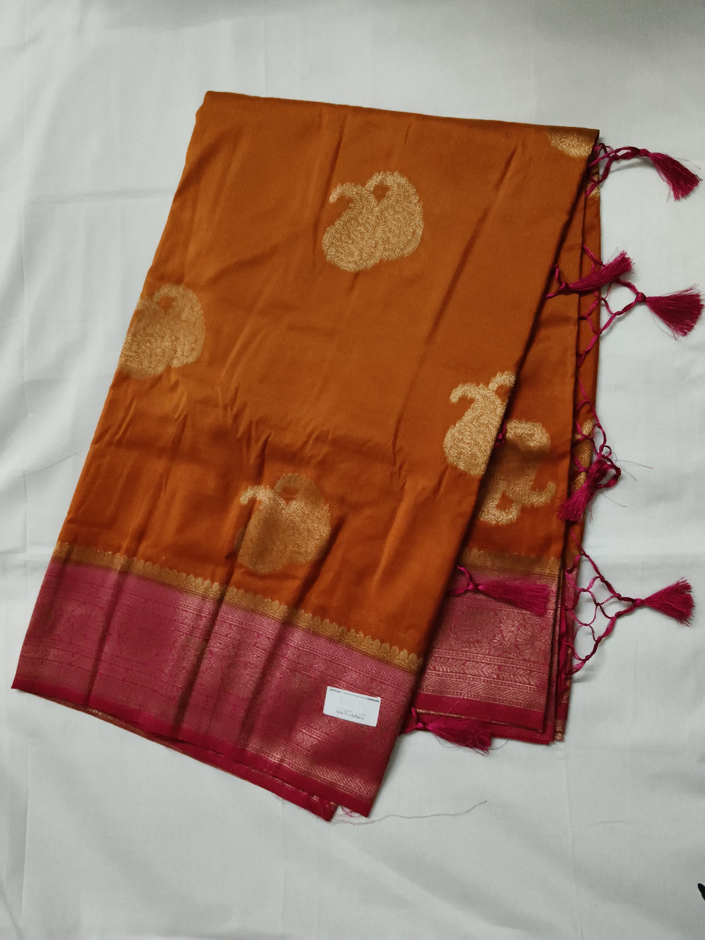 Silk banarsi border saree