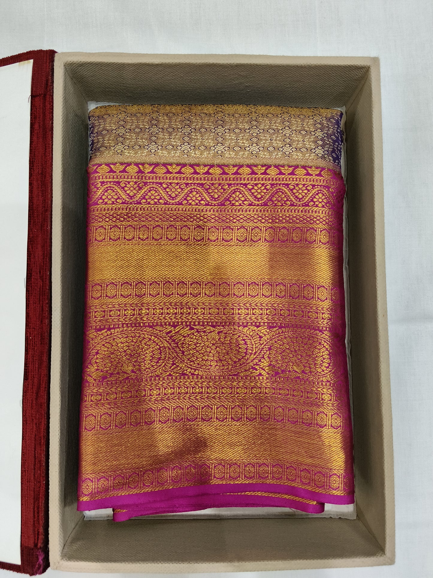 Pure silk mark certificated saree