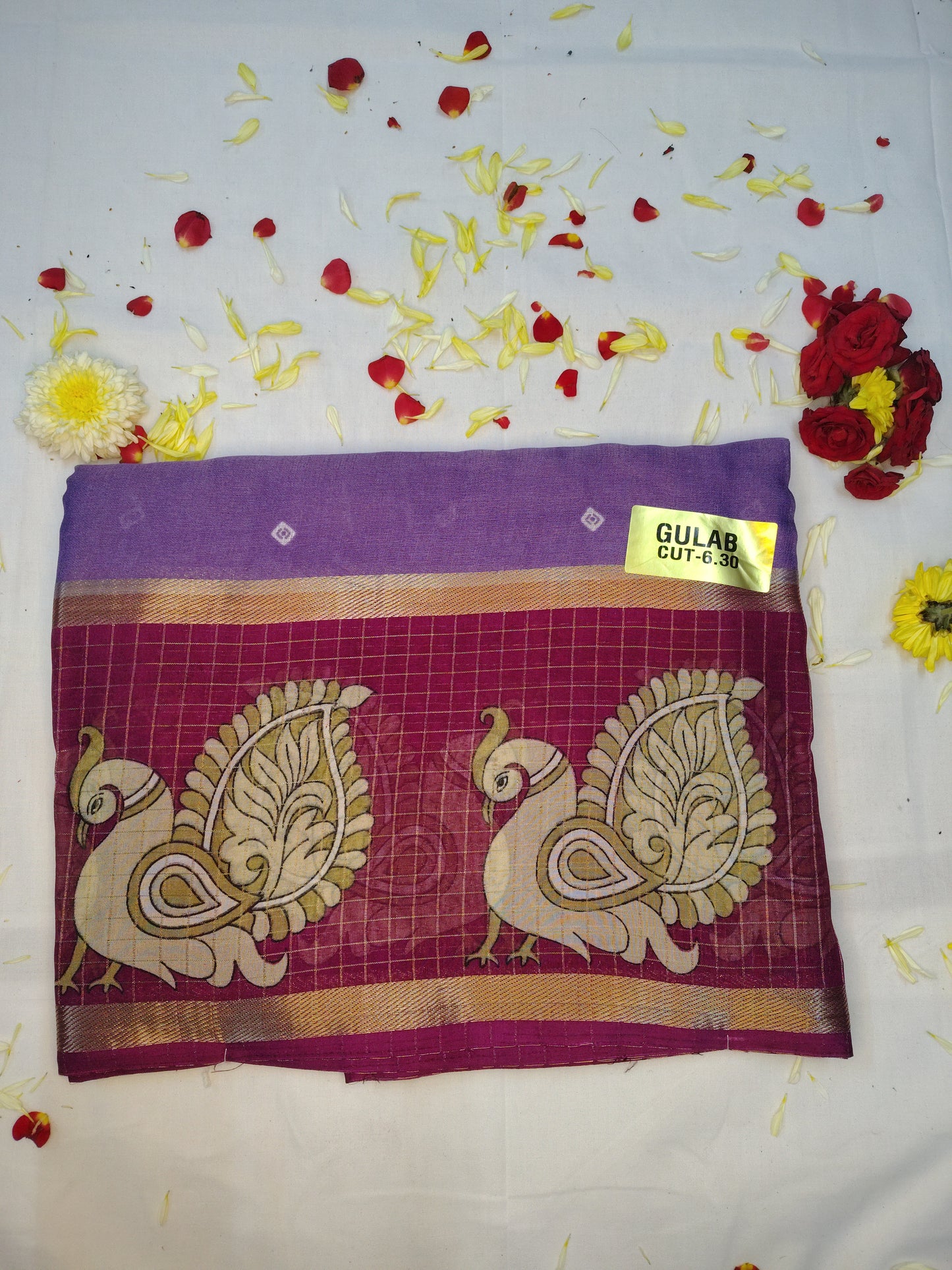 Daily wear gulab saree