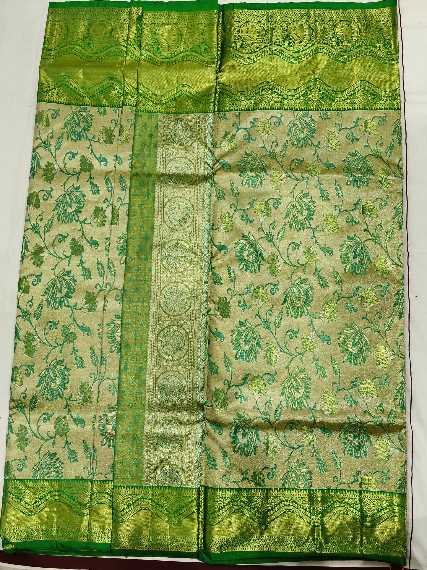 Meenakari desinger pure silk mark certificated saree