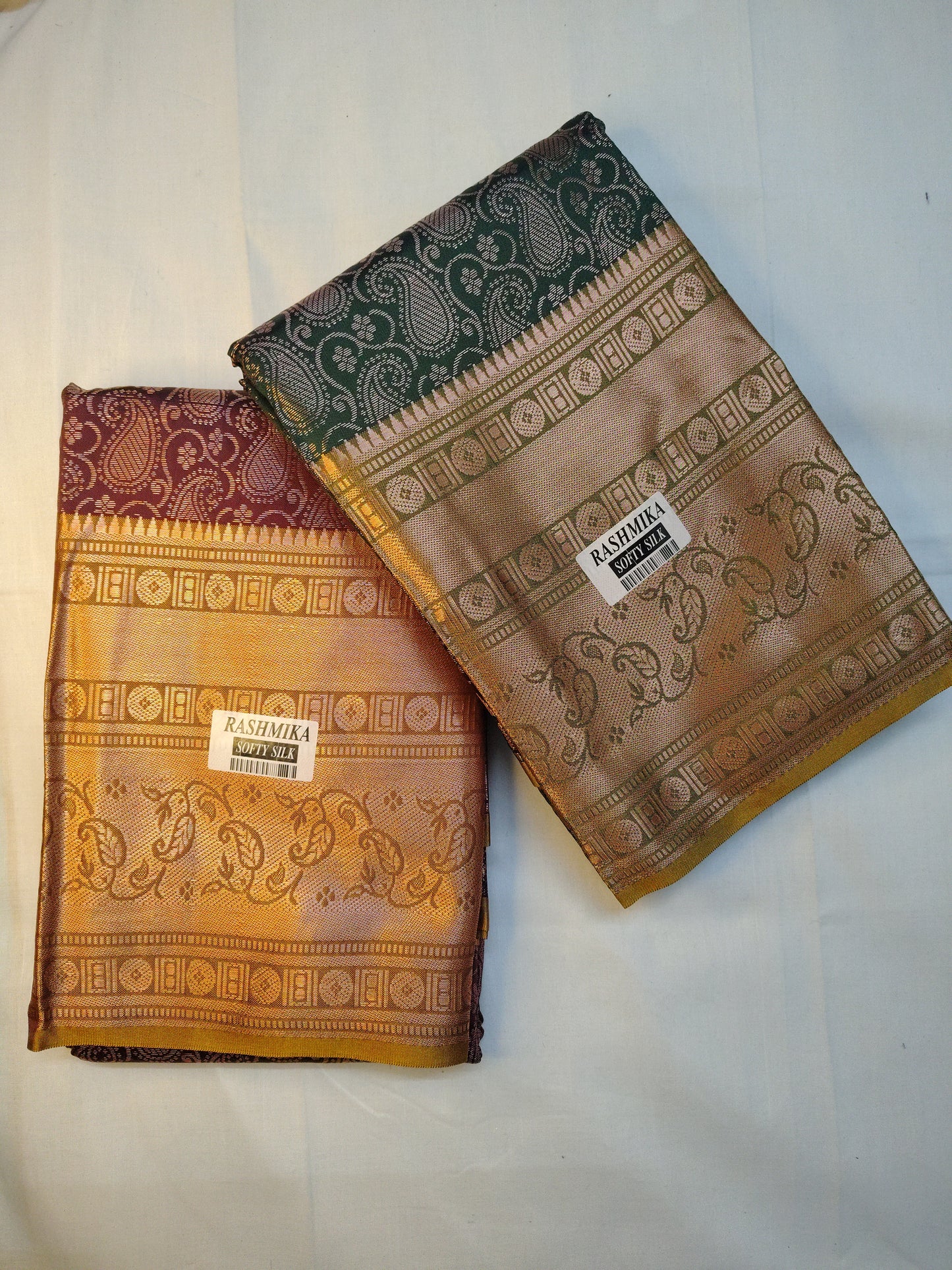 Pettubadi brocade saree combo