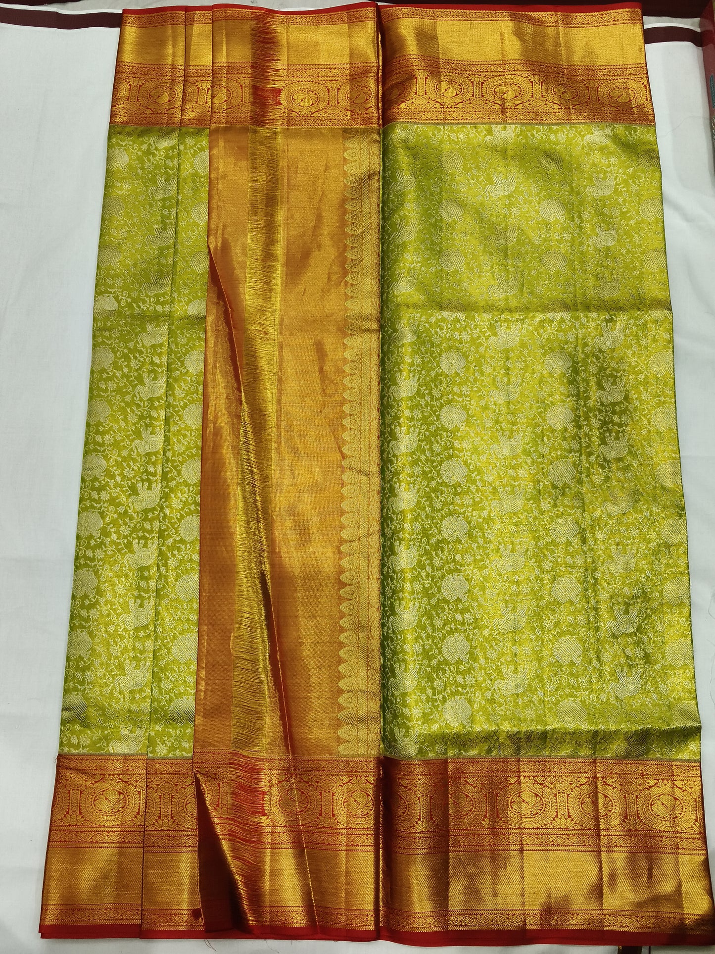 Meenakari designer pure silk mark certificated saree