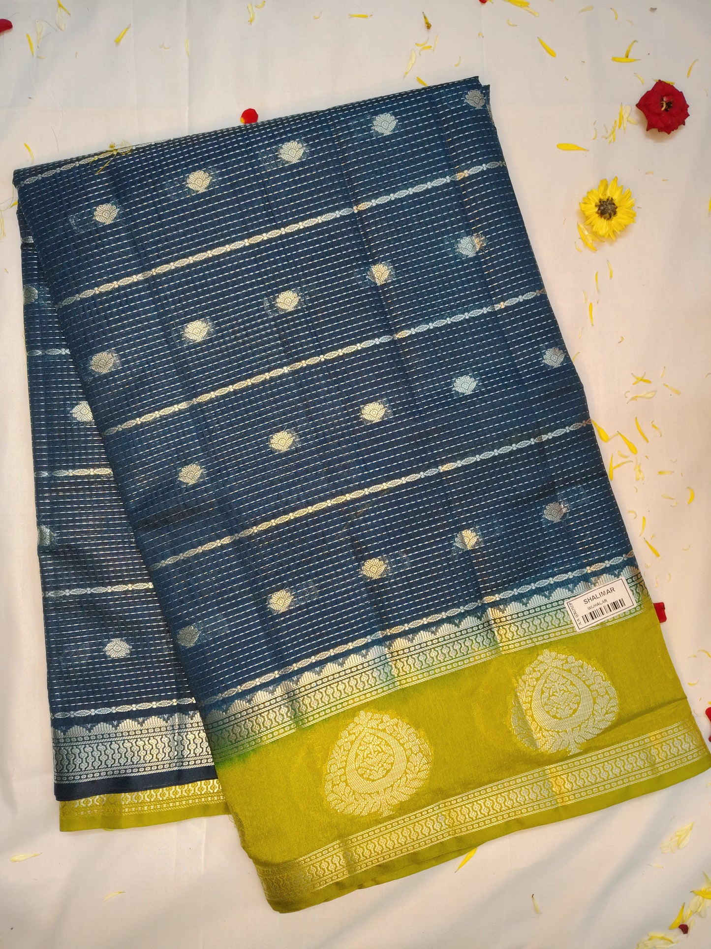 Royal chanderi exclusive combination border saree(AA)