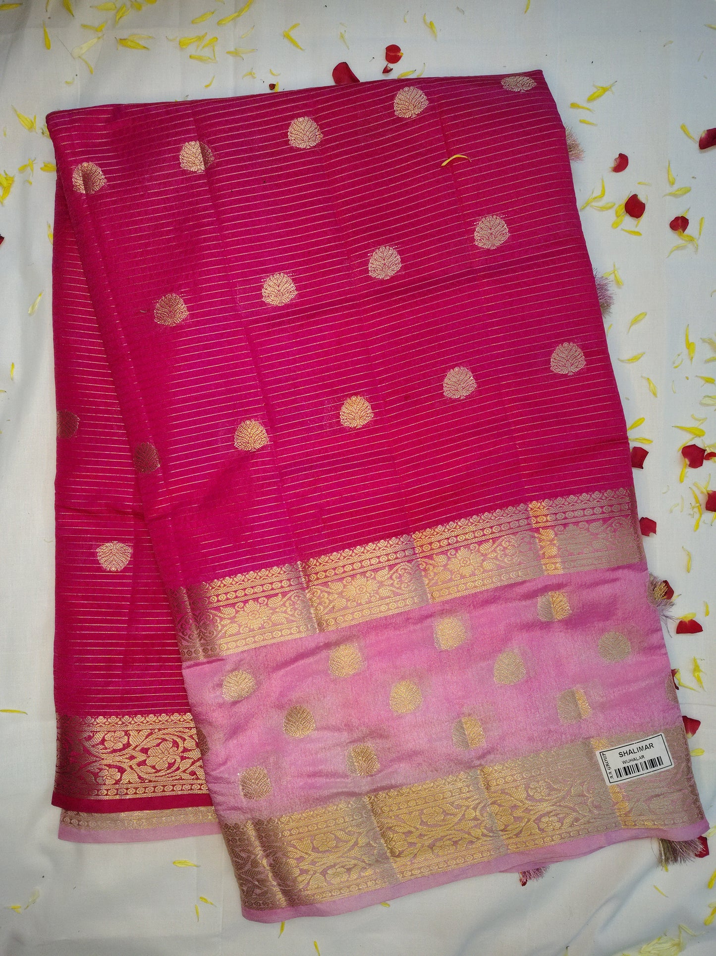 Royal chanderi  exclusive flower butta design saree(AA)