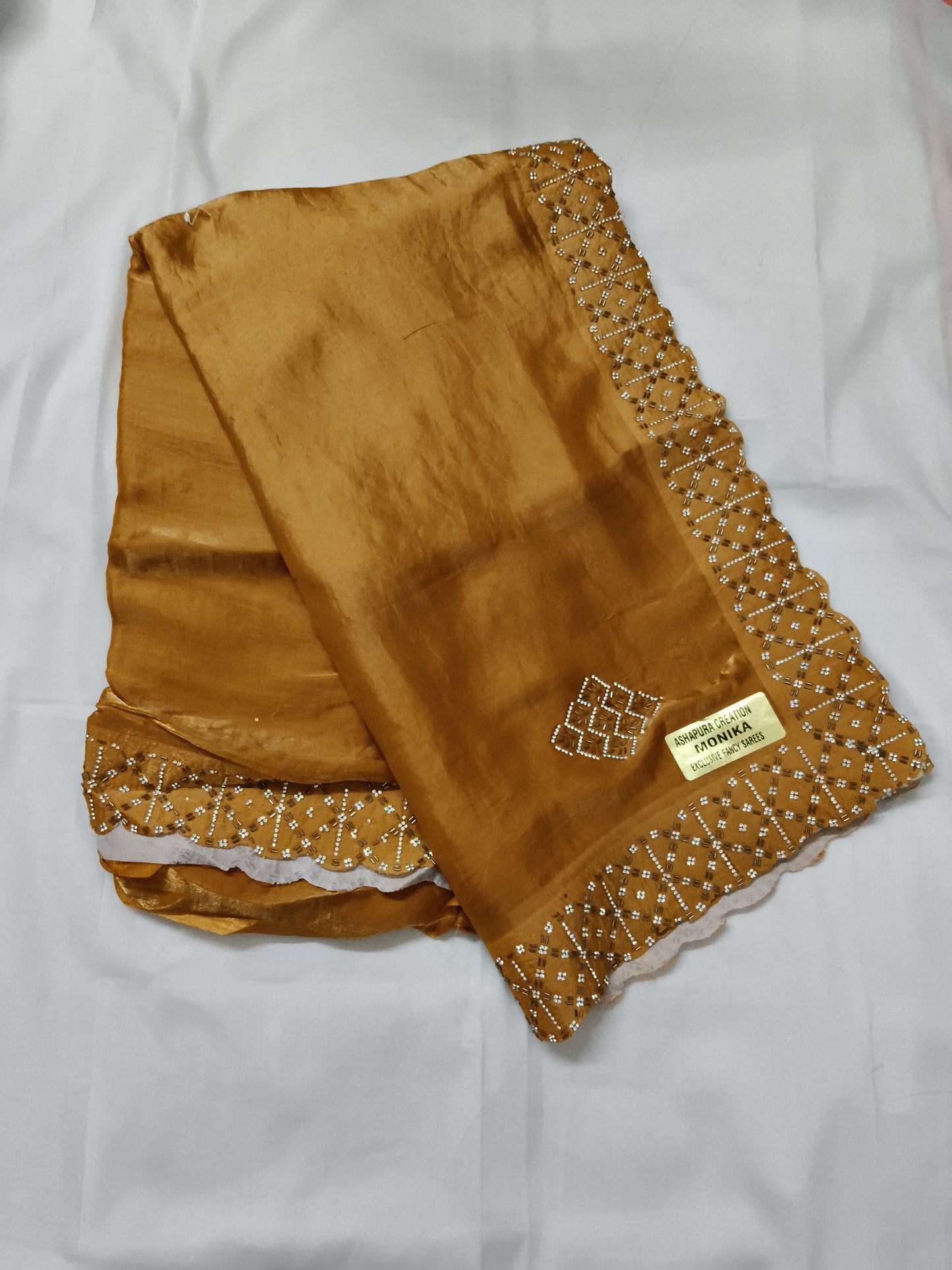 Party wear jorget silk saree (w10)