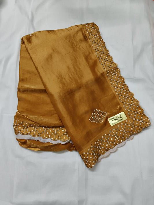 Party wear jorget silk saree (w10)
