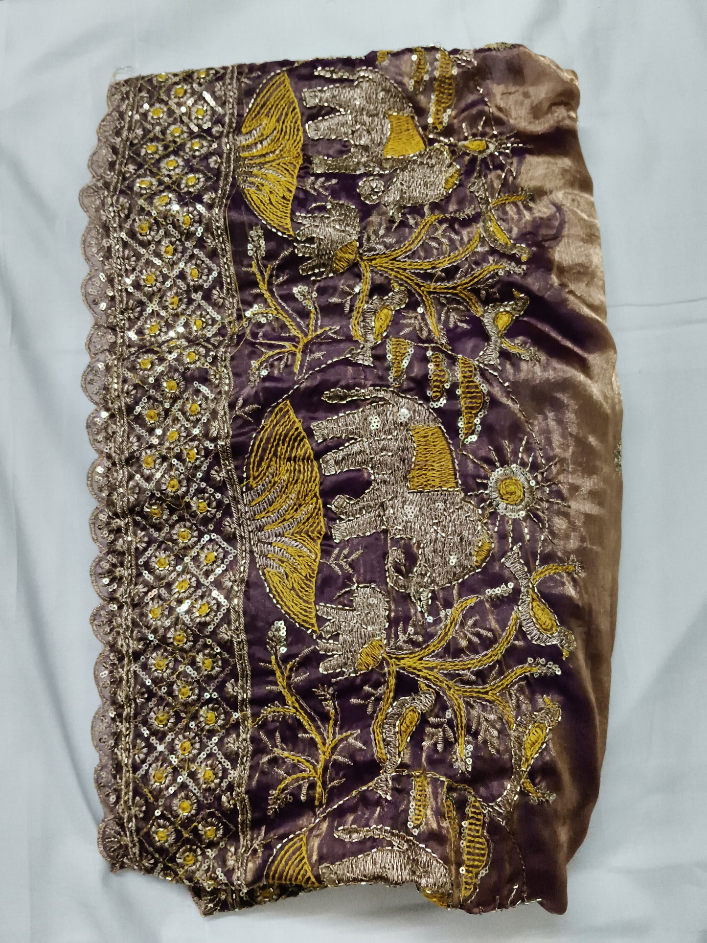 Fancy lehenga with work