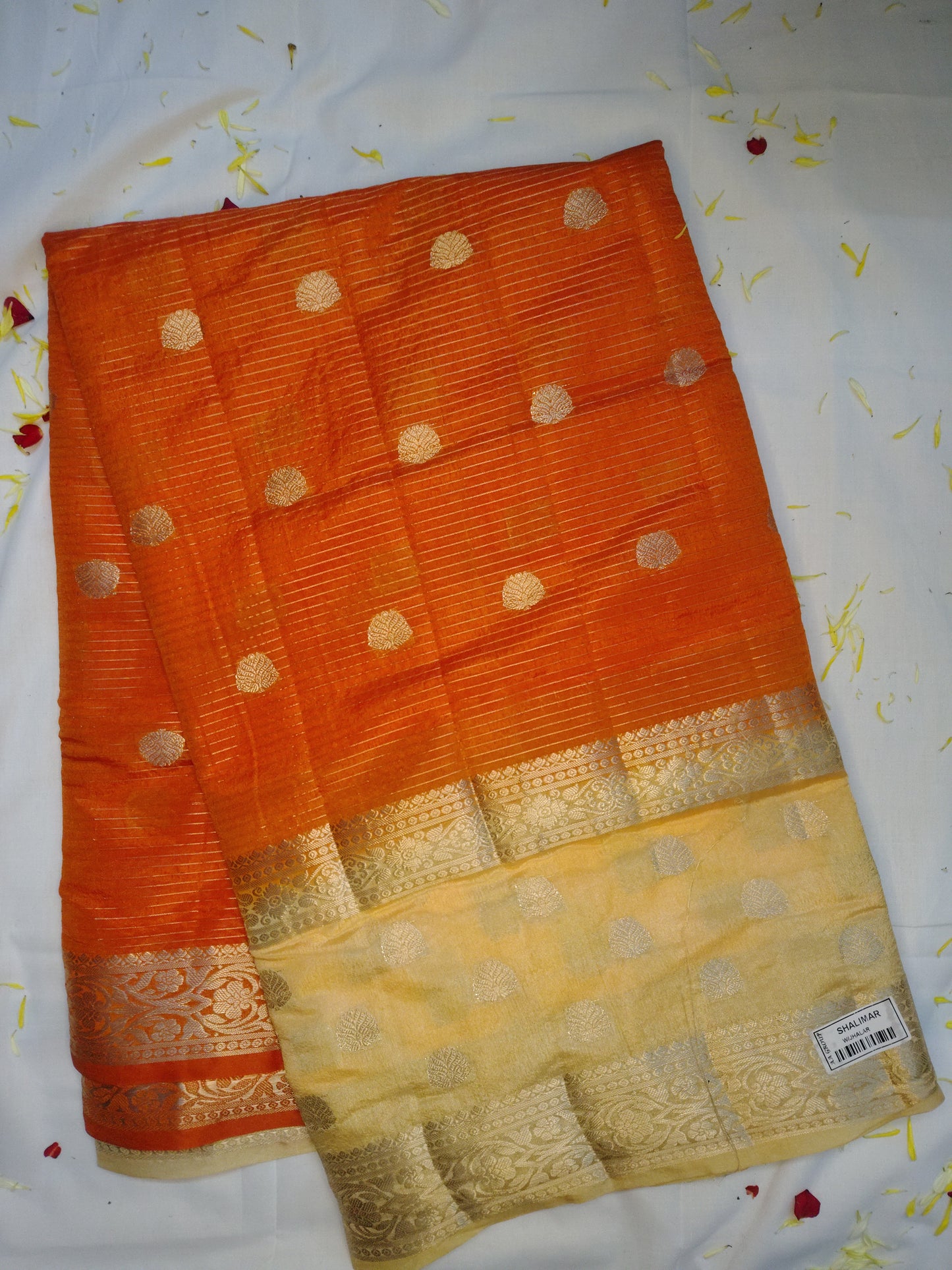 Royal chanderi  exclusive flower butta design saree(AA)