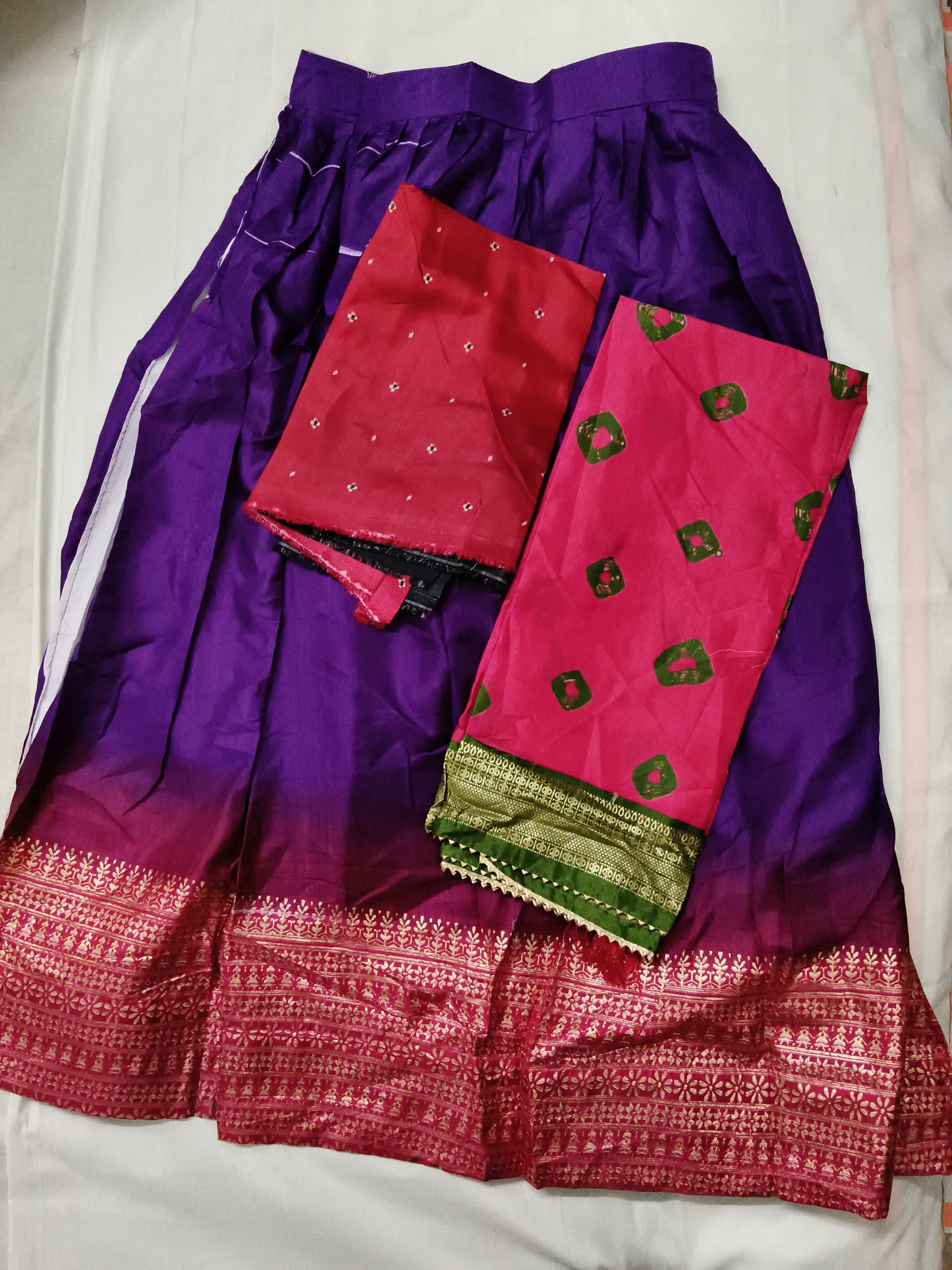 Designer printed lehenga with blouse