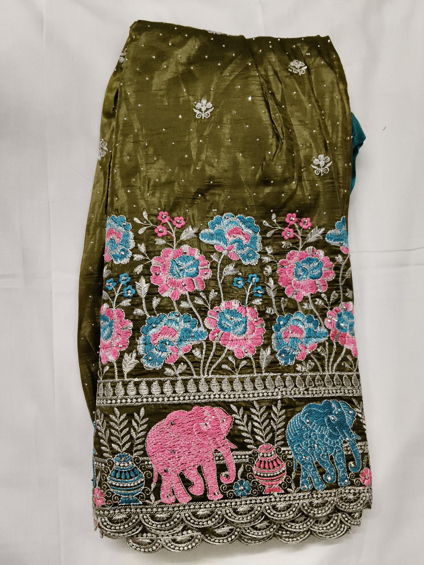 Fancy lehenga with work