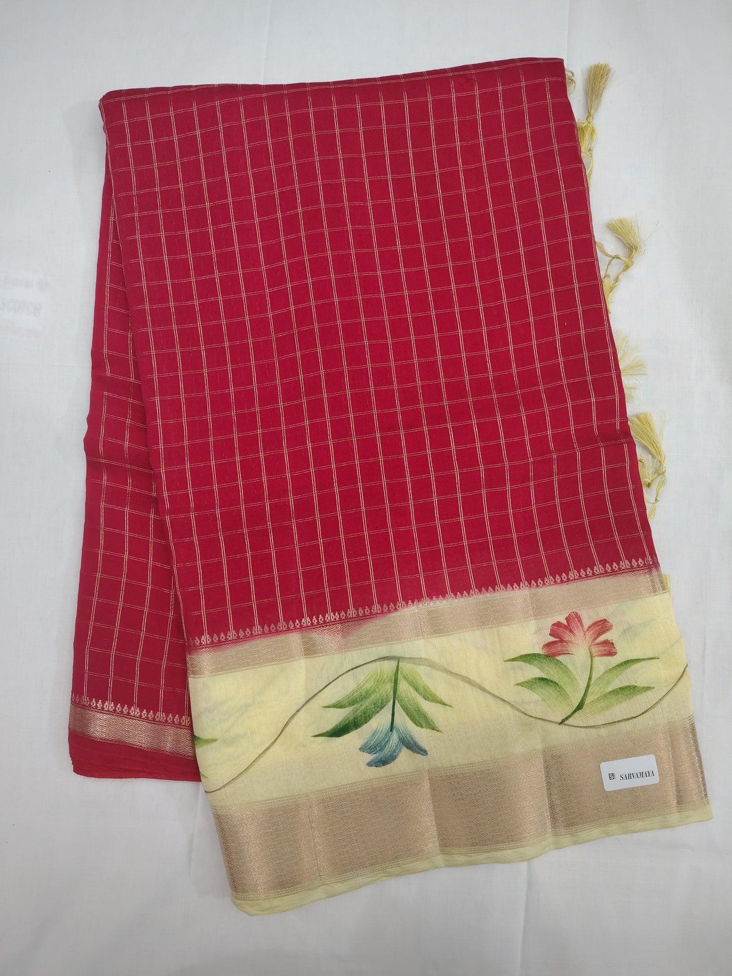 Hand bush paint sarees