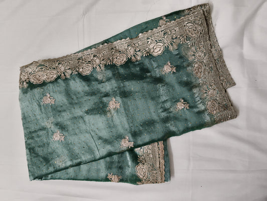 Party wear jorget silk saree (w26)