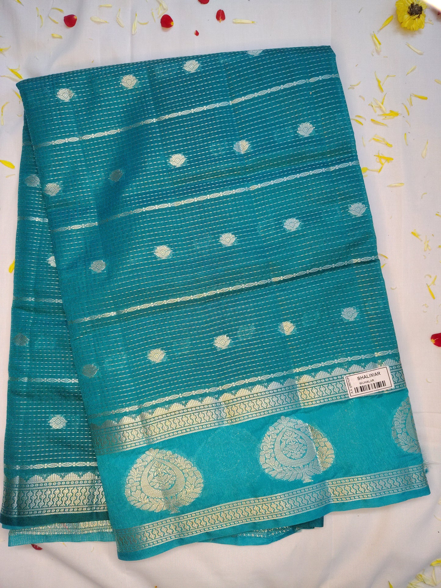 Royal chanderi exclusive combination border saree(AA)