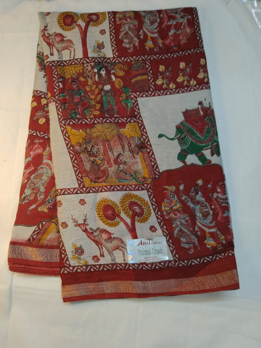 Daily wear crush saree