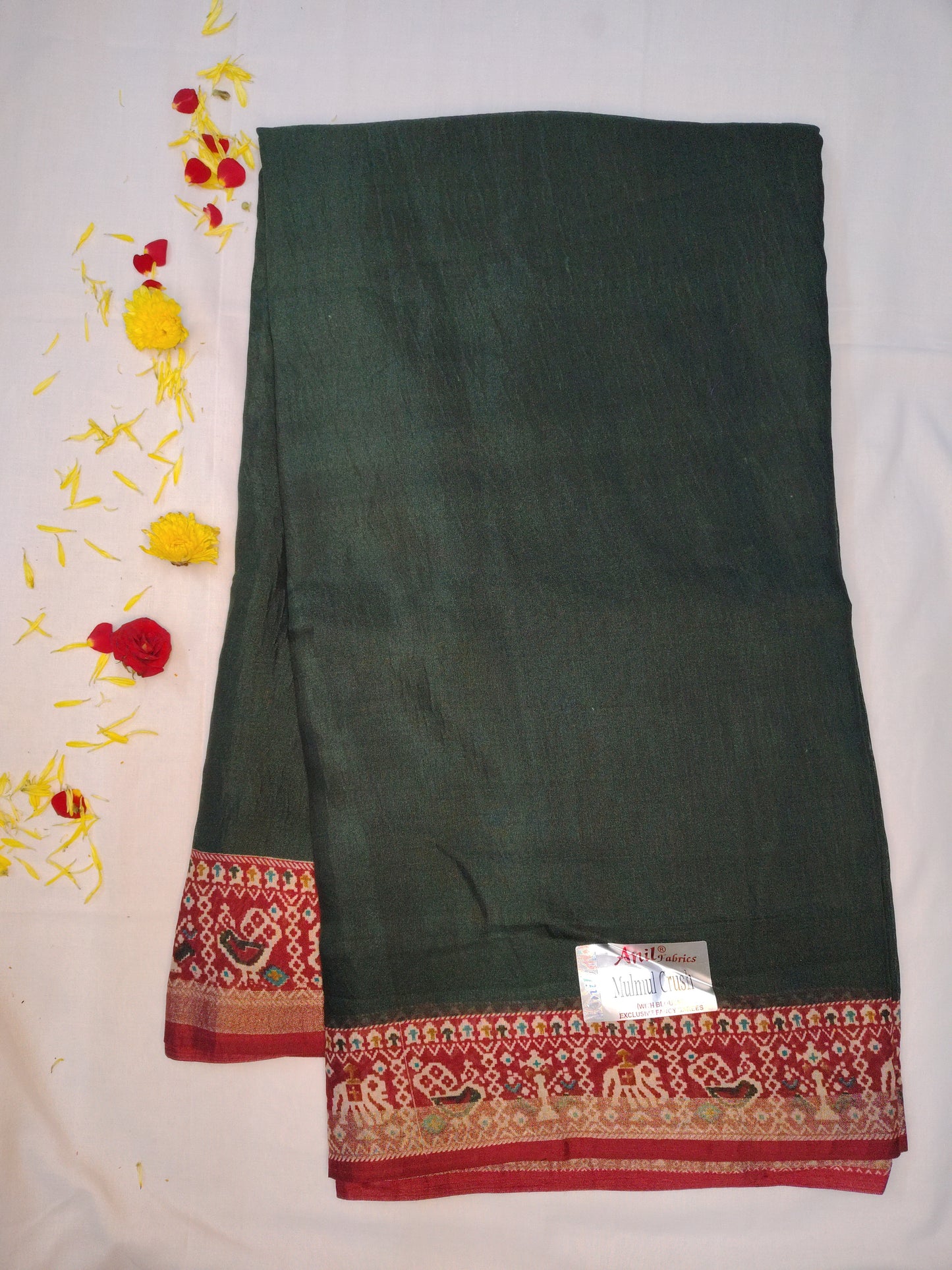 Mulmul crush saree
