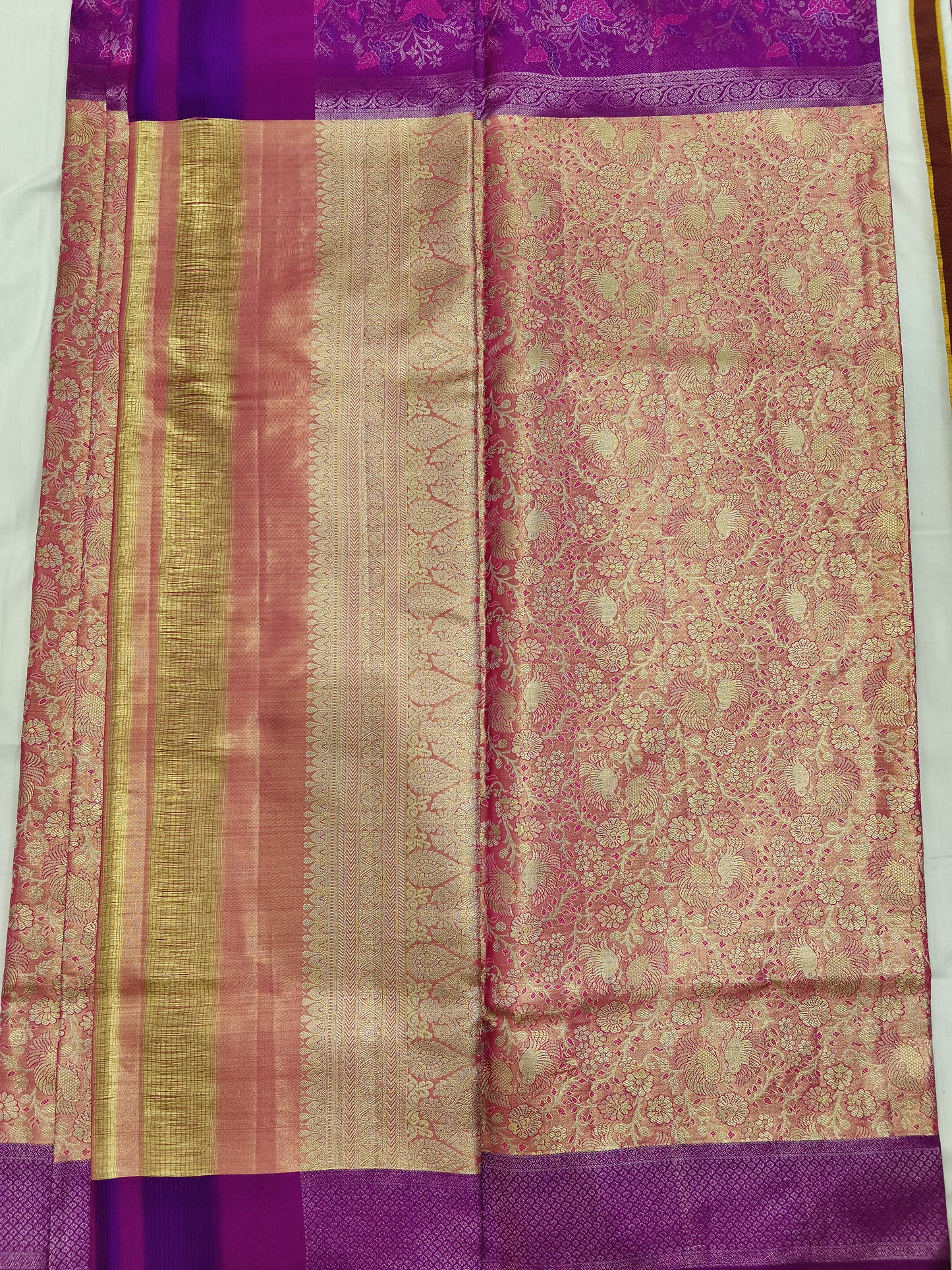 Meenakari desinger pure silk mark certificated saree