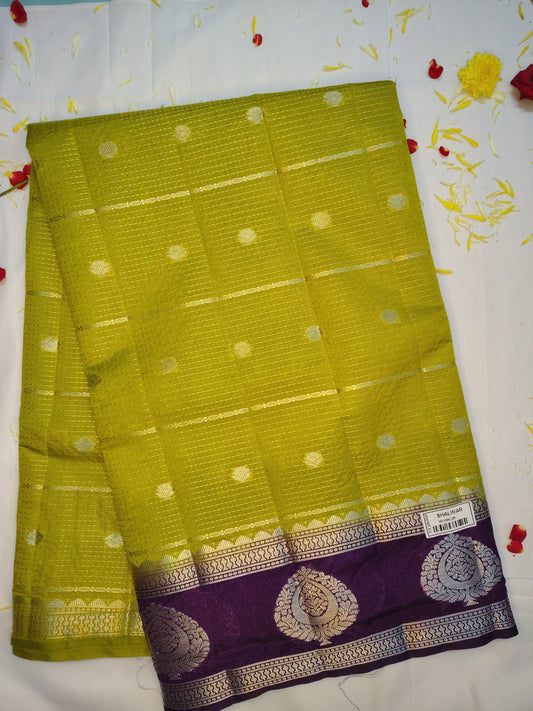 Royal chanderi exclusive combination border saree(AA)