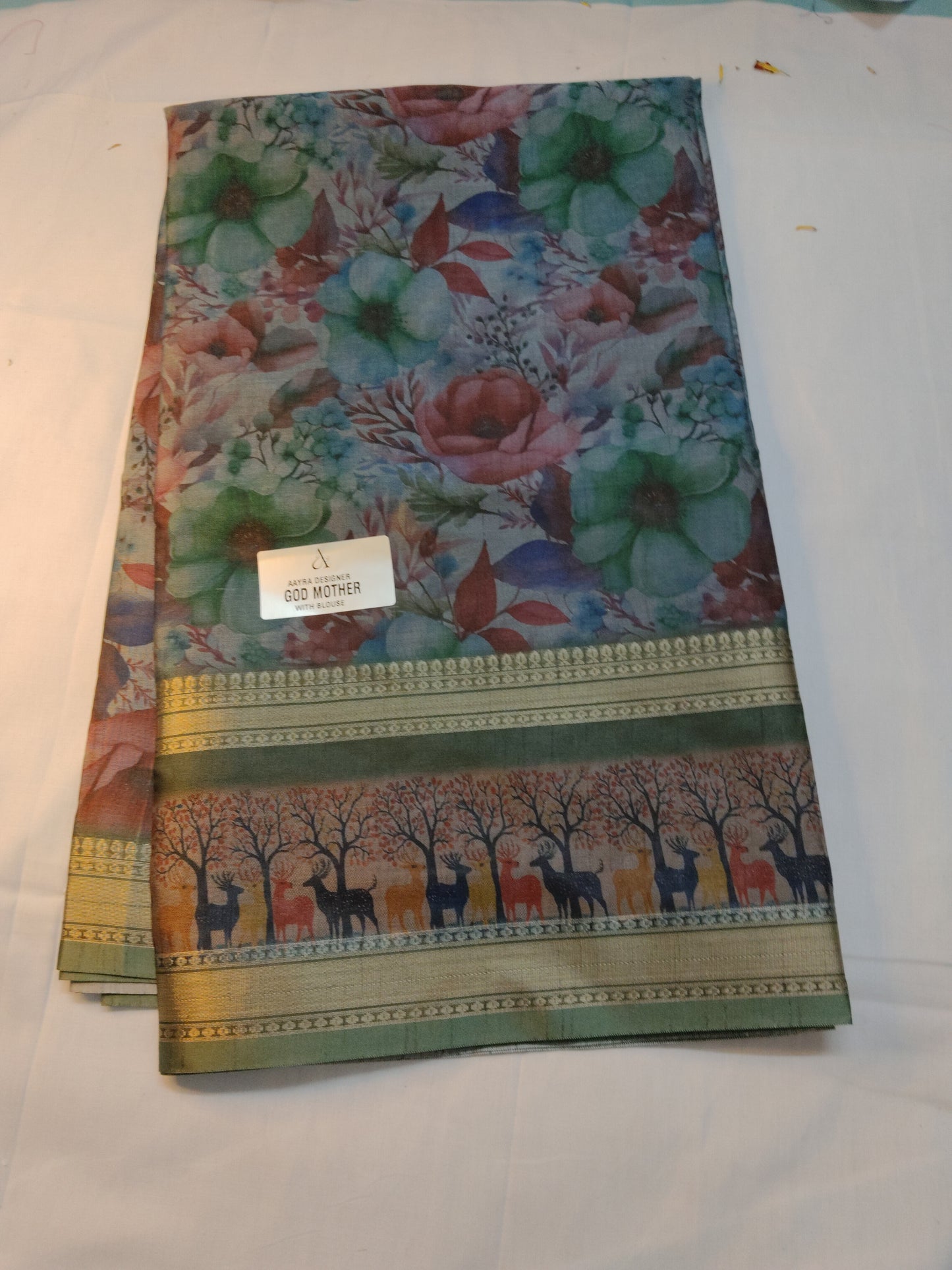 Daily wear god mother saree