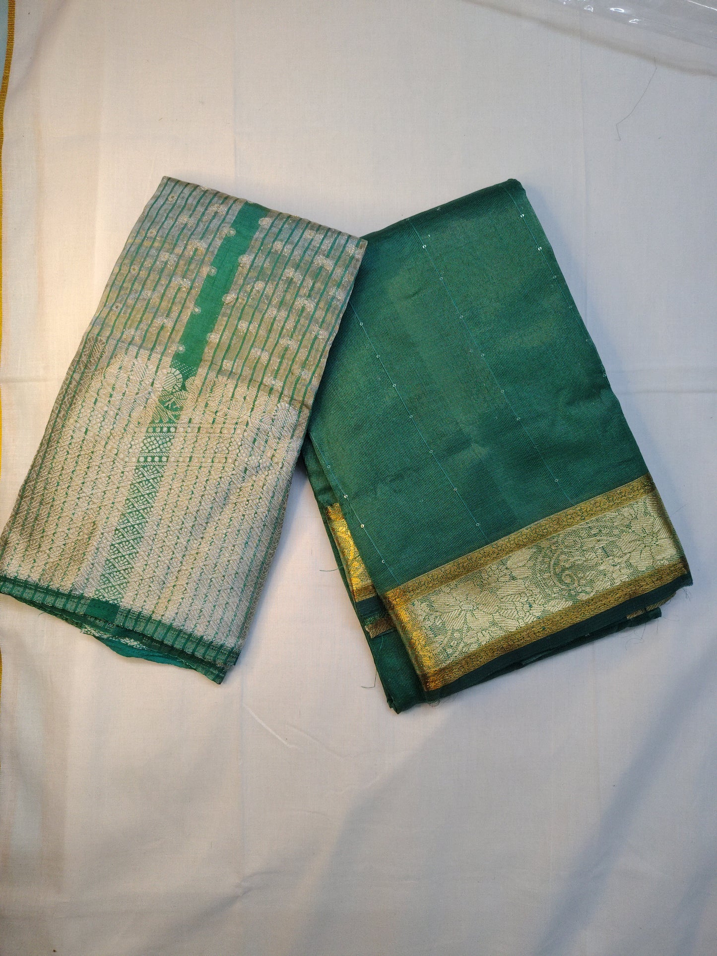 Tassar silk small border saree