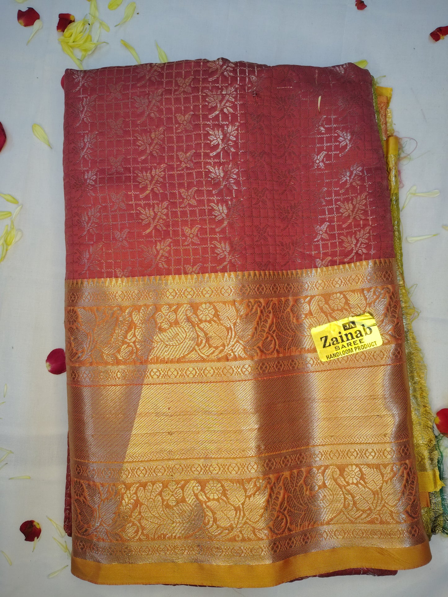 Fancy kanchi line design saree